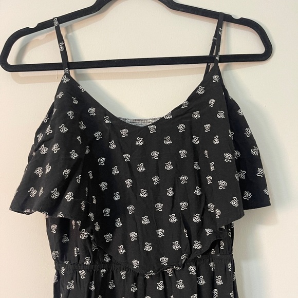 Old Navy Womens Dress Size XS Black Butterfly SL Cami Overlay - Picture 4 of 13